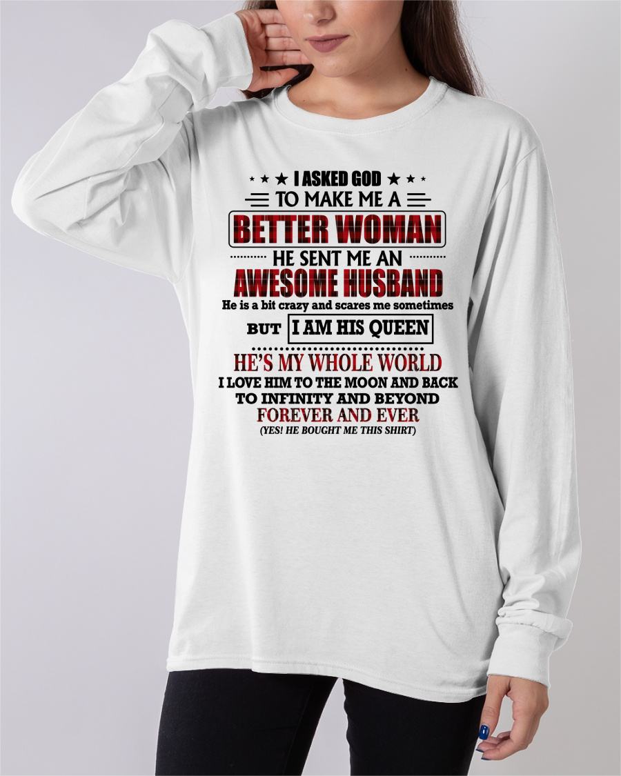 GOD SENT ME AN AWESOME HUSBAND - GIFT FROM HUSBAND - SNOW00 (SKU12-321-00)