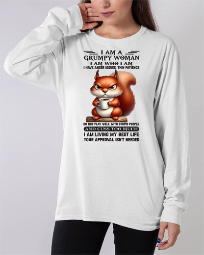 GRUPMY WOMAN - BIRTHDAY SHIRT FOR WOMEN - SNOW00 (SKU09-07-00)