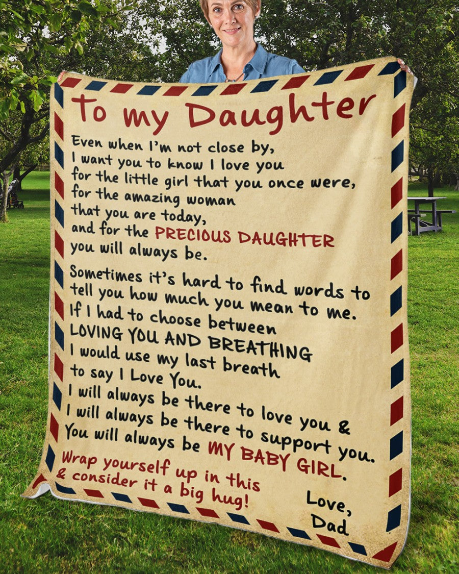 TO MY DAUGHTER - GIFT FOR DAUGHTER - Sherpa Fleece Quilt Blanket (SKUB10-140)