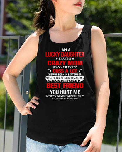 SEPTEMBER - I'M A LUCKY DAUGHTER - PERFECT GIFT FOR YOUR DAUGHTER - GIFT FROM MOM - SNOW09 (SKU12-241-09)