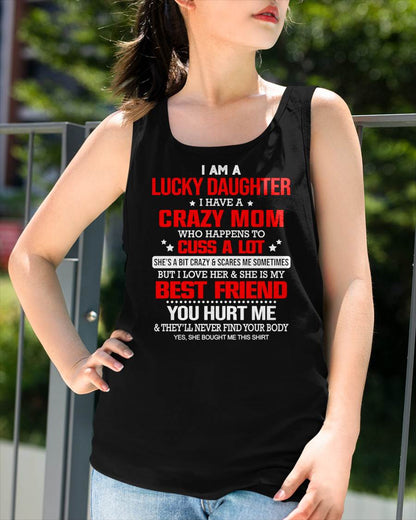 I'M A LUCKY DAUGHTER - PERFECT GIFT FOR YOUR DAUGHTER - GIFT FROM MOM - SNOW00 (SKU12-241-00)