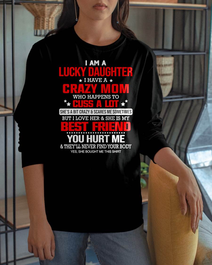 I'M A LUCKY DAUGHTER - PERFECT GIFT FOR YOUR DAUGHTER - GIFT FROM MOM - SNOW00 (SKU12-241-00)