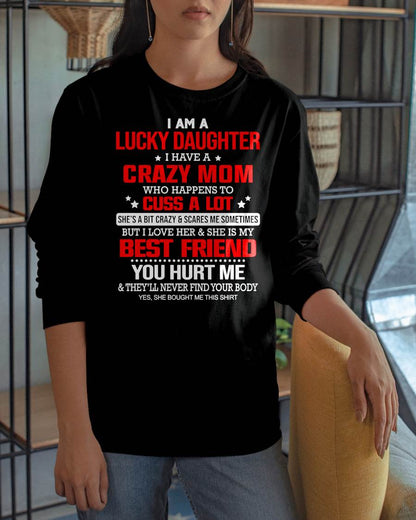 I'M A LUCKY DAUGHTER - PERFECT GIFT FOR YOUR DAUGHTER - GIFT FROM MOM - SNOW00 (SKU12-241-00)