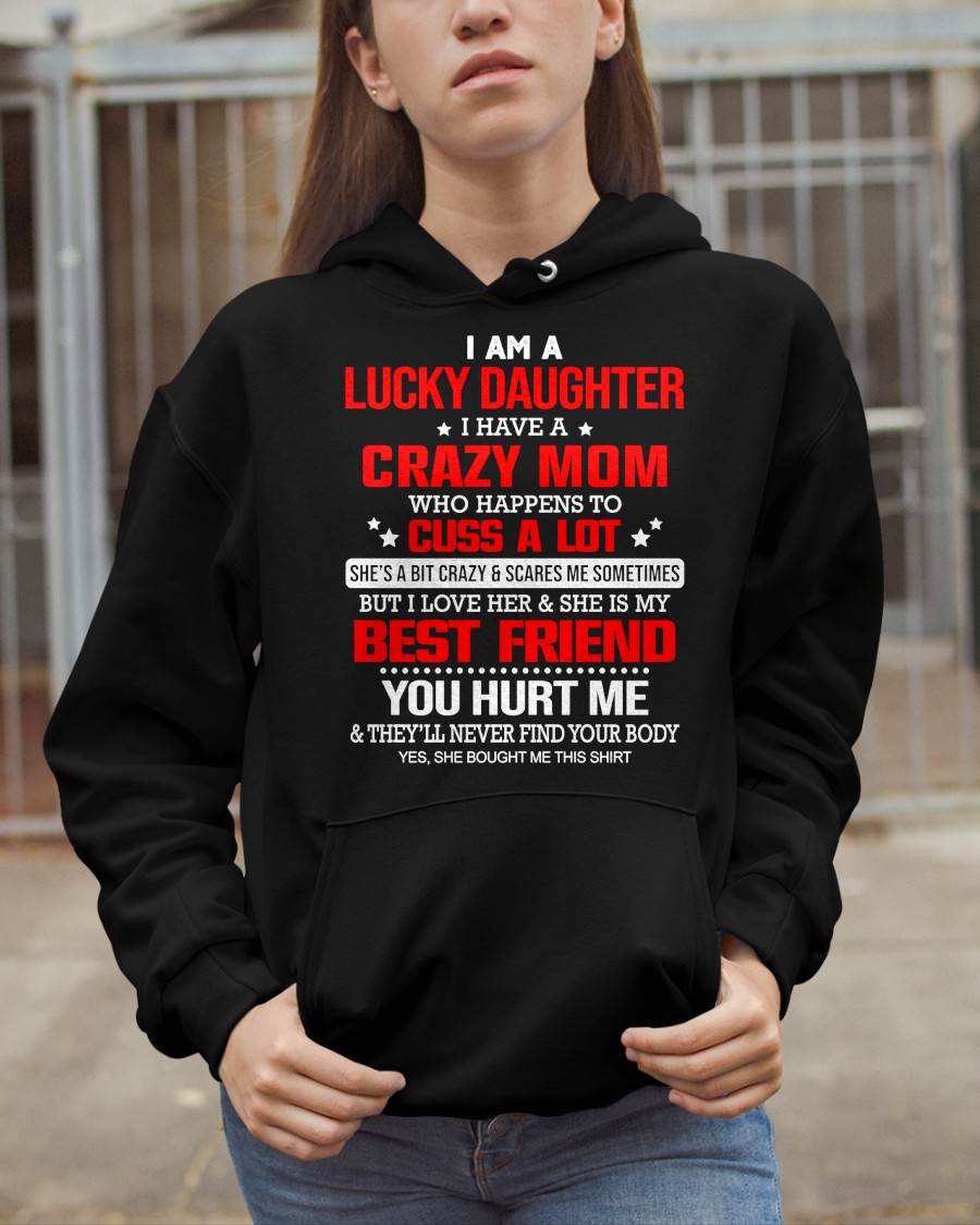 I'M A LUCKY DAUGHTER - PERFECT GIFT FOR YOUR DAUGHTER - GIFT FROM MOM - SNOW00 (SKU12-241-00)