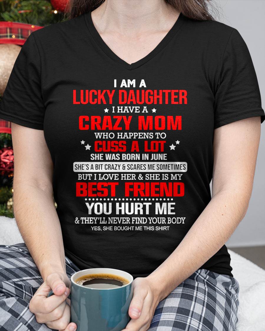 JUNE - I'M A LUCKY DAUGHTER - PERFECT GIFT FOR YOUR DAUGHTER - GIFT FROM MOM - SNOW06 (SKU12-241-06)