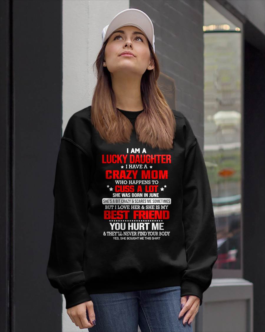 JUNE - I'M A LUCKY DAUGHTER - PERFECT GIFT FOR YOUR DAUGHTER - GIFT FROM MOM - SNOW06 (SKU12-241-06)