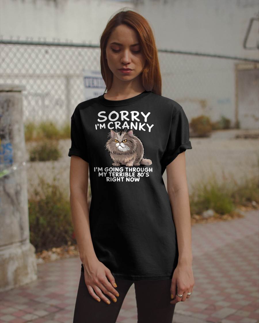 SORRY I AM CRANKY, 80'S - BIRTHDAY SHIRT FOR WOMEN - SNOW00 (SKU12-254)