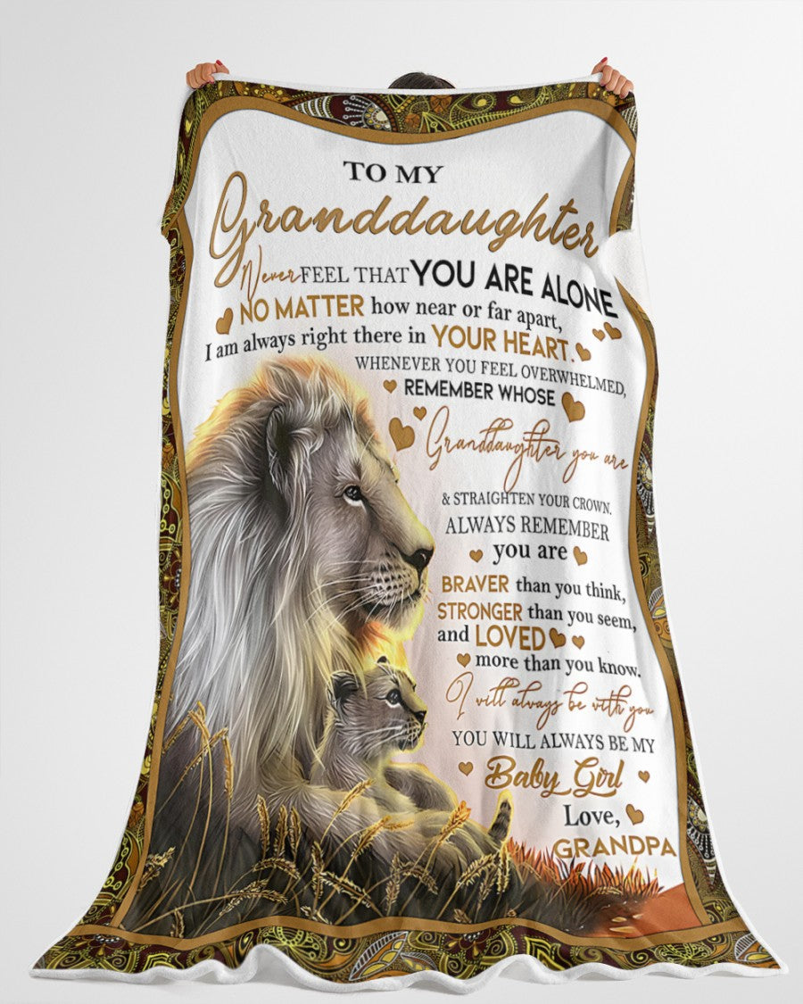 Special Gift For Your Granddaughter Blanket - From Grandpa (SKUB11-54) FULL