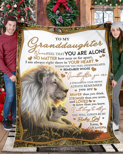 Special Gift For Your Granddaughter Blanket - From Grandpa (SKUB11-54) FULL