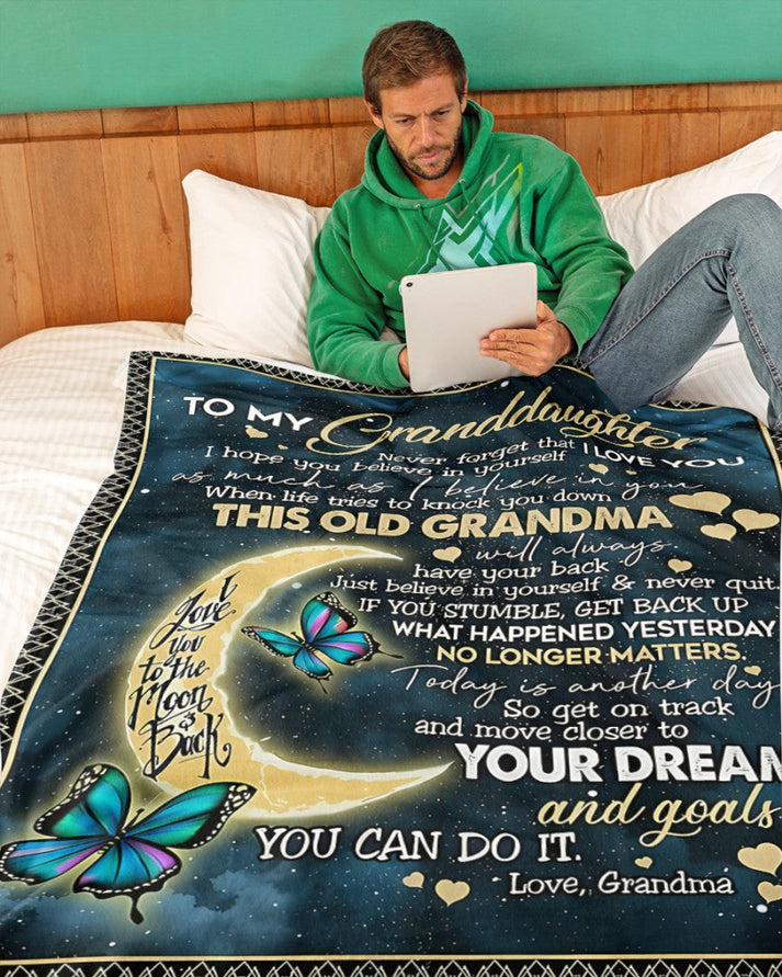 BLANKET FOR GRANDDAUGHTER FROM GRANDMA FULL (SKUB-BLK-GMD2)