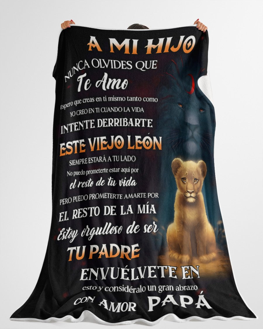 Manta para Hijo – Regalo de Consuelo y Calidez de Papá Manta Acolchada de Forro Polar Sherpa NTTDsp (SKUB11-72)