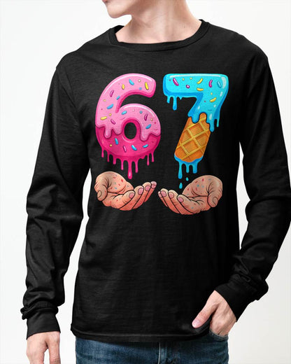 ICE CREAM 6 7 - UNISEX MEME T-SHIRT - SNOW00