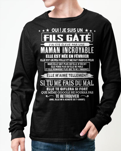 FÉVRIER - FILS GÂTÉ – CADEAU DE MAMAN - SNOW02 (SKU26T-0172-02)