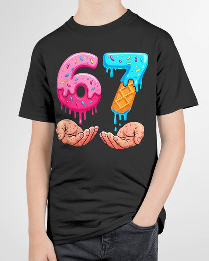 ICE CREAM 6 7 - UNISEX MEME T-SHIRT - SNOW00