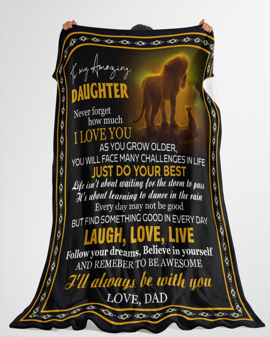 BLANKET FOR DAUGHTER – COMFORT & WARMTH GIFT FROM DAD Sherpa Fleece Quilt Blanket SNOW00 (SKUB12-68)