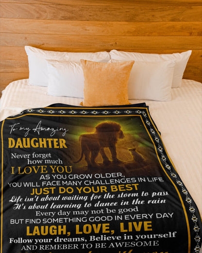 BLANKET FOR DAUGHTER – COMFORT & WARMTH GIFT FROM DAD Sherpa Fleece Quilt Blanket SNOW00 (SKUB12-68)