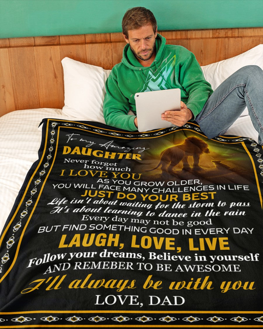 BLANKET FOR DAUGHTER – COMFORT & WARMTH GIFT FROM DAD Sherpa Fleece Quilt Blanket SNOW00 (SKUB12-68)