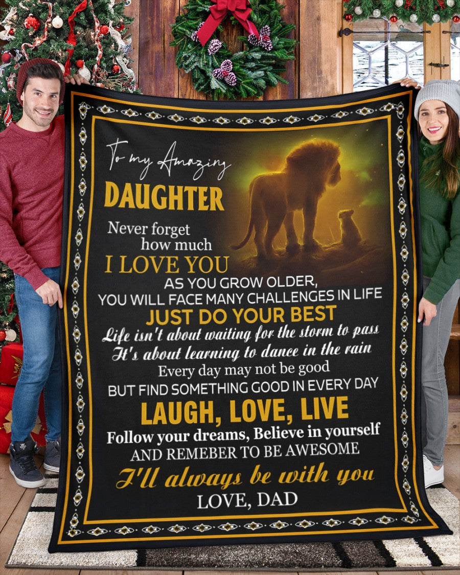 BLANKET FOR DAUGHTER – COMFORT & WARMTH GIFT FROM DAD Sherpa Fleece Quilt Blanket SNOW00 (SKUB12-68)