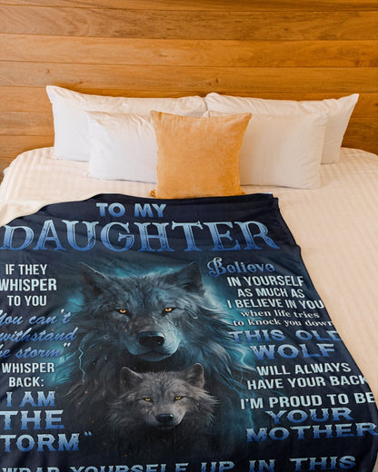 BLANKET FOR DAUGHTER – COMFORT & WARMTH GIFT FROM MOM Sherpa Fleece Quilt Blanket SNOW00 (SKUB12-97)