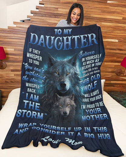 BLANKET FOR DAUGHTER – COMFORT & WARMTH GIFT FROM MOM Sherpa Fleece Quilt Blanket SNOW00 (SKUB12-97)