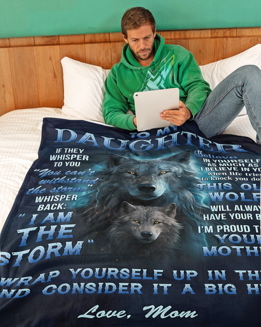 BLANKET FOR DAUGHTER – COMFORT & WARMTH GIFT FROM MOM Sherpa Fleece Quilt Blanket SNOW00 (SKUB12-97)