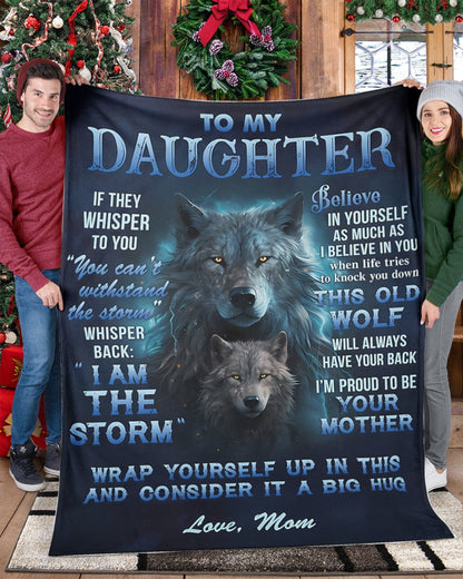 BLANKET FOR DAUGHTER – COMFORT & WARMTH GIFT FROM MOM Sherpa Fleece Quilt Blanket SNOW00 (SKUB12-97)