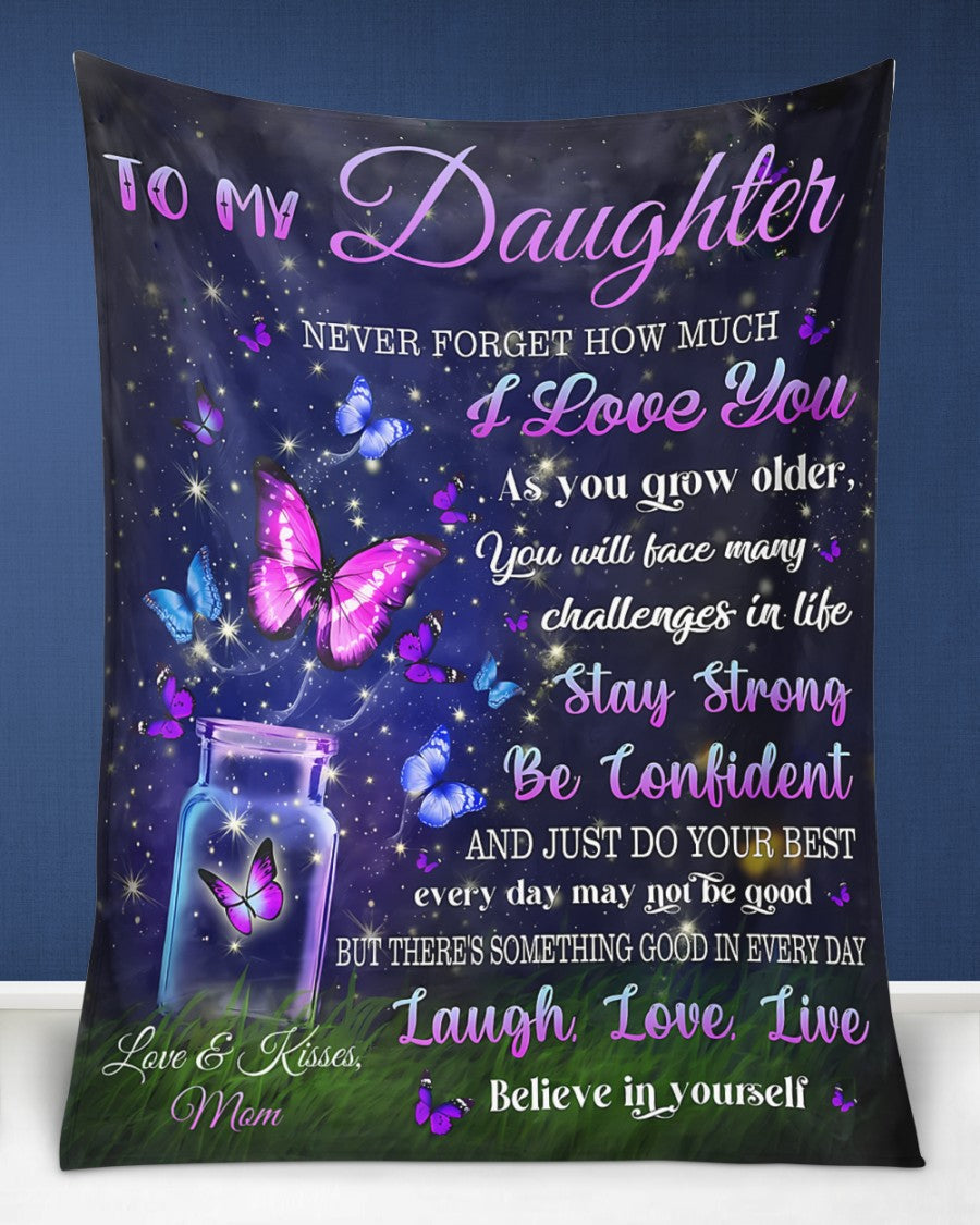 BLANKET FOR DAUGHTER – COMFORT & WARMTH GIFT FROM MOM Sherpa Fleece Quilt Blanket SNOW00 (SKUB12-123)