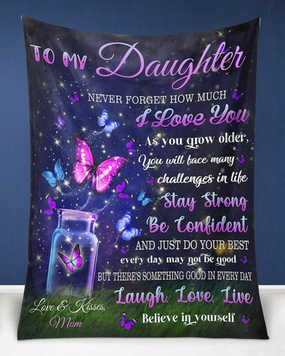 BLANKET FOR DAUGHTER – COMFORT & WARMTH GIFT FROM MOM Sherpa Fleece Quilt Blanket SNOW00 (SKUB12-123)