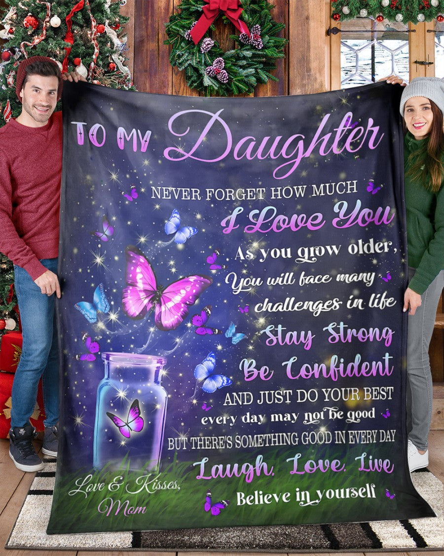 BLANKET FOR DAUGHTER – COMFORT & WARMTH GIFT FROM MOM Sherpa Fleece Quilt Blanket SNOW00 (SKUB12-123)