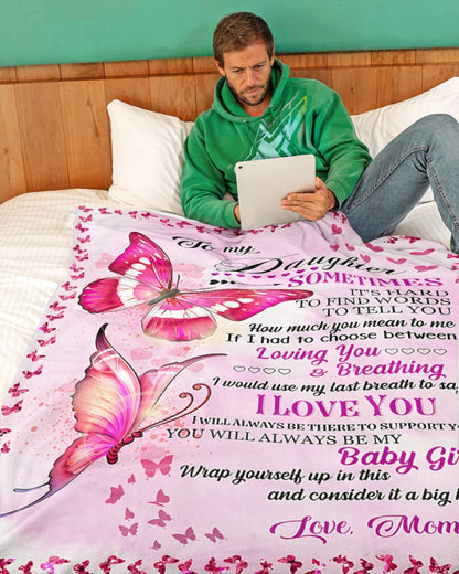 BLANKET FOR DAUGHTER – COMFORT & WARMTH GIFT FROM MOM Sherpa Fleece Quilt Blanket SNOW00