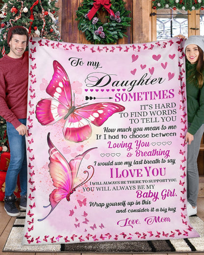 BLANKET FOR DAUGHTER – COMFORT & WARMTH GIFT FROM MOM Sherpa Fleece Quilt Blanket SNOW00