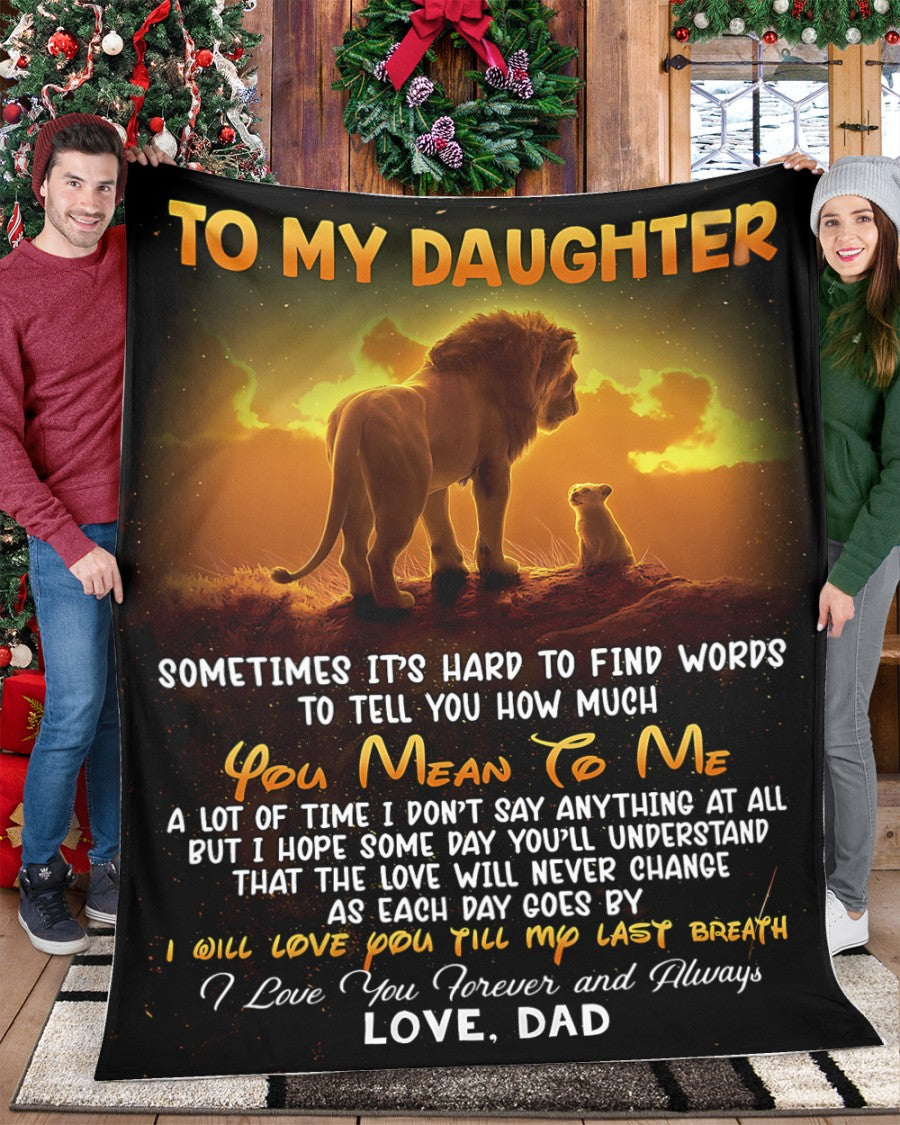 BLANKET FOR DAUGHTER – COMFORT & WARMTH GIFT FROM DAD Sherpa Fleece Quilt Blanket SNOW00