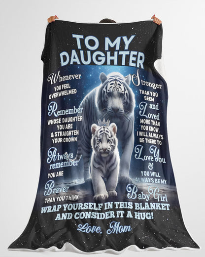 BLANKET FOR DAUGHTER – COMFORT & WARMTH GIFT FROM MOM Sherpa Fleece Quilt Blanket SNOW00 (SKUB12-153)