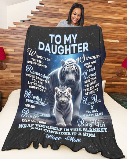 BLANKET FOR DAUGHTER – COMFORT & WARMTH GIFT FROM MOM Sherpa Fleece Quilt Blanket SNOW00 (SKUB12-153)