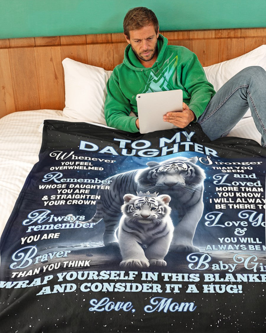 BLANKET FOR DAUGHTER – COMFORT & WARMTH GIFT FROM MOM Sherpa Fleece Quilt Blanket SNOW00 (SKUB12-153)