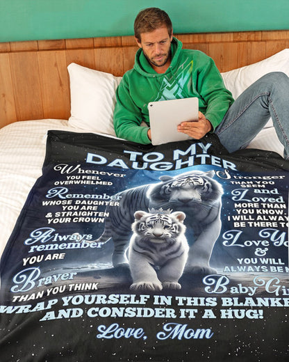 BLANKET FOR DAUGHTER – COMFORT & WARMTH GIFT FROM MOM Sherpa Fleece Quilt Blanket SNOW00 (SKUB12-153)