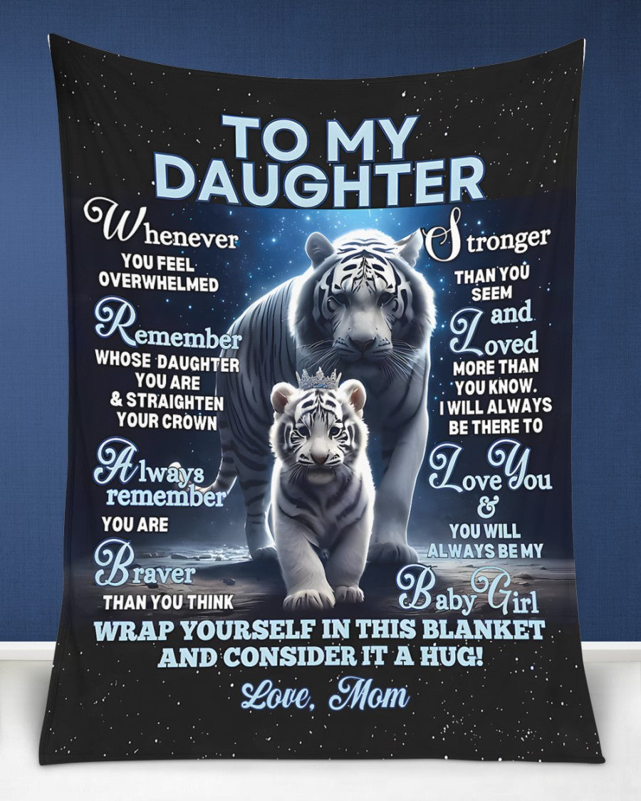 BLANKET FOR DAUGHTER – COMFORT & WARMTH GIFT FROM MOM Sherpa Fleece Quilt Blanket SNOW00 (SKUB12-153)