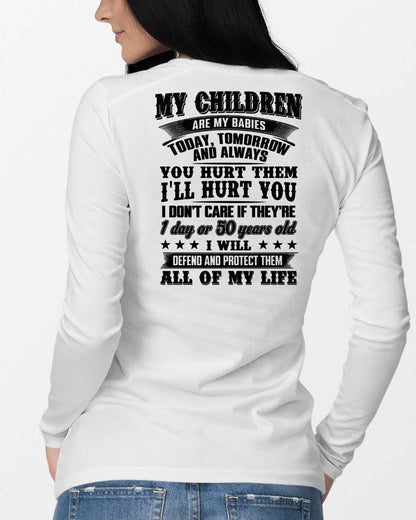 MY CHILDREN ARE MY BABY - T-SHIRT FOR MOM - SNOW00 (SKU12-274)
