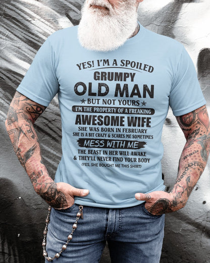 Awesome wife February - Perfect gift for your husband - SNOW02 (SKU96-68-02)