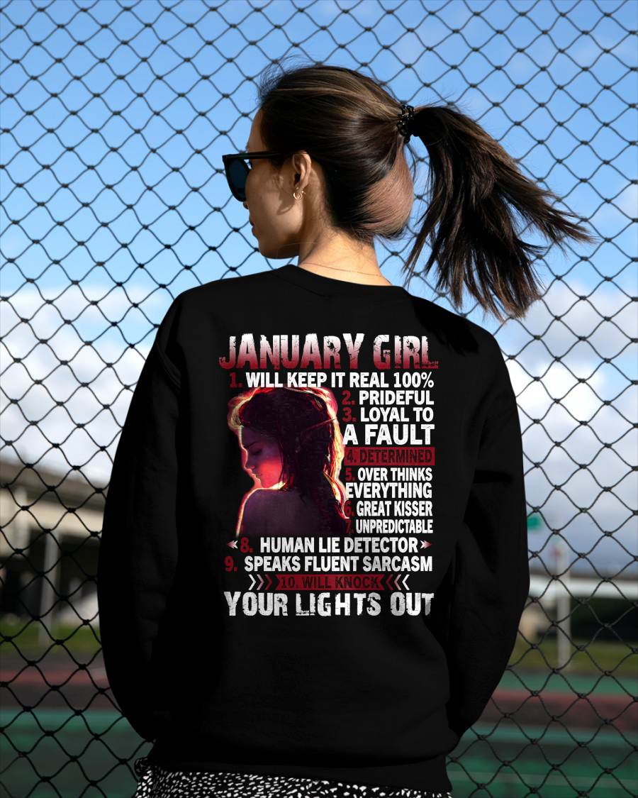 JANUARY, JANUARY GIRL WILL KNOCK YOUR LIGHTS OUT – SNOW FEMALE01 (SKU2602-52-01)