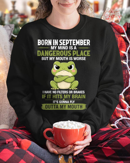 SEPTEMBER SHIRT, MY MIND IS A DANGEROUS PLACE - SNOW09 (SKU2605-116-09)