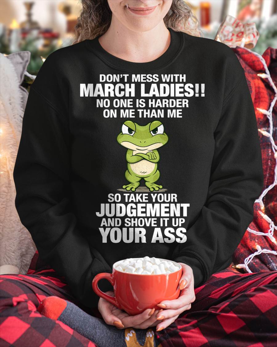 MARCH SHIRT NO ONE IS HARDER ON ME THAN ME - SNOW03 (SKU2605-180-03)
