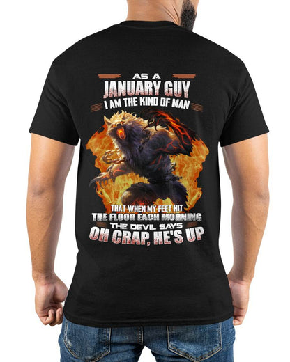 JANUARY, MY FEET HIT THE FLOOR EACH MORNING-SNOW MALE01 (SKU26T-01-13-01)