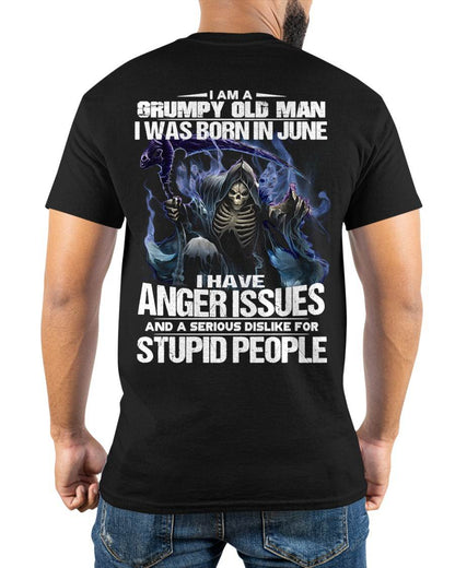 JUNE, I HAVE ANGER ISSUES AND A SERIOUS DISLIKE FOR STUPID PEOPLE-SNOW MALE06 (SKU26T-01-16-06)