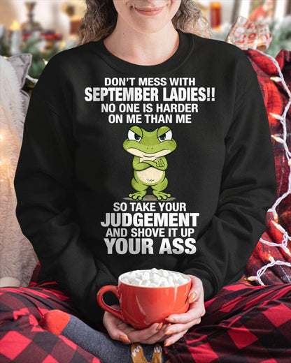 SEPTEMBER SHIRT NO ONE IS HARDER ON ME THAN ME - SNOW09 (SKU2605-180-09)