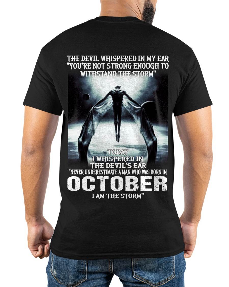 OCTOBER, NEVER UNDERESTIMATE A MAN WHO WAS BORN IN OCTOBER-SNOW MALE10 (SKU08-35-10)