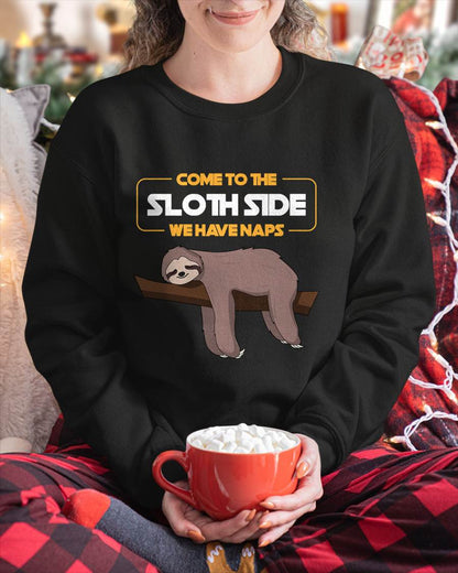 Come to The Sloth Side T-Shirt - Funny Sloth Pun T-Shirt
