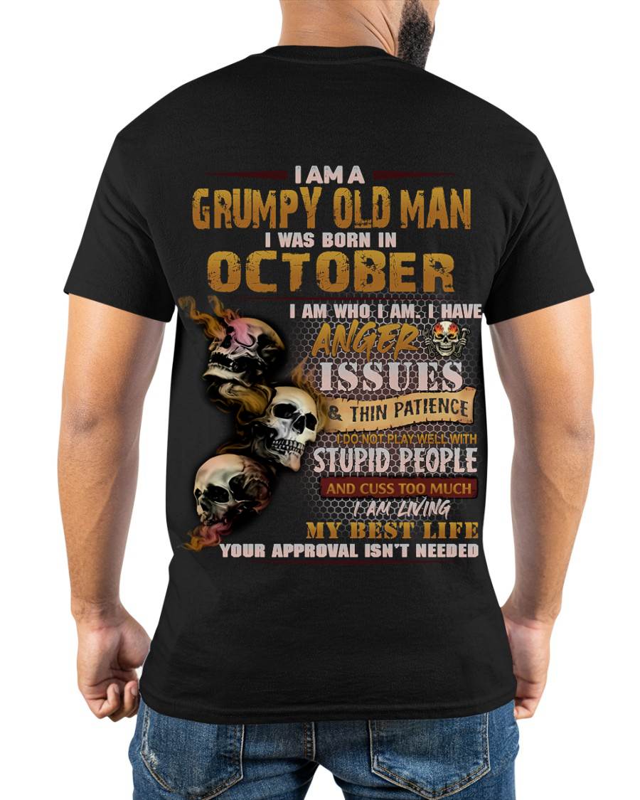 OCTOBER, I AM A GRUMPY OLD MAN-SNOW MALE10 (SKU08-67-10)