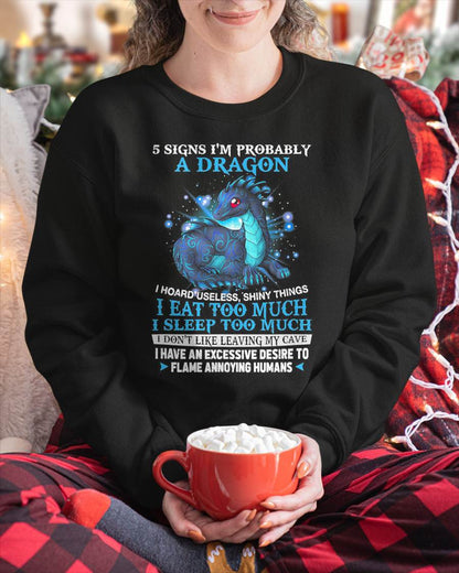 5 Signs I'm Probably A Dragon T-Shirt