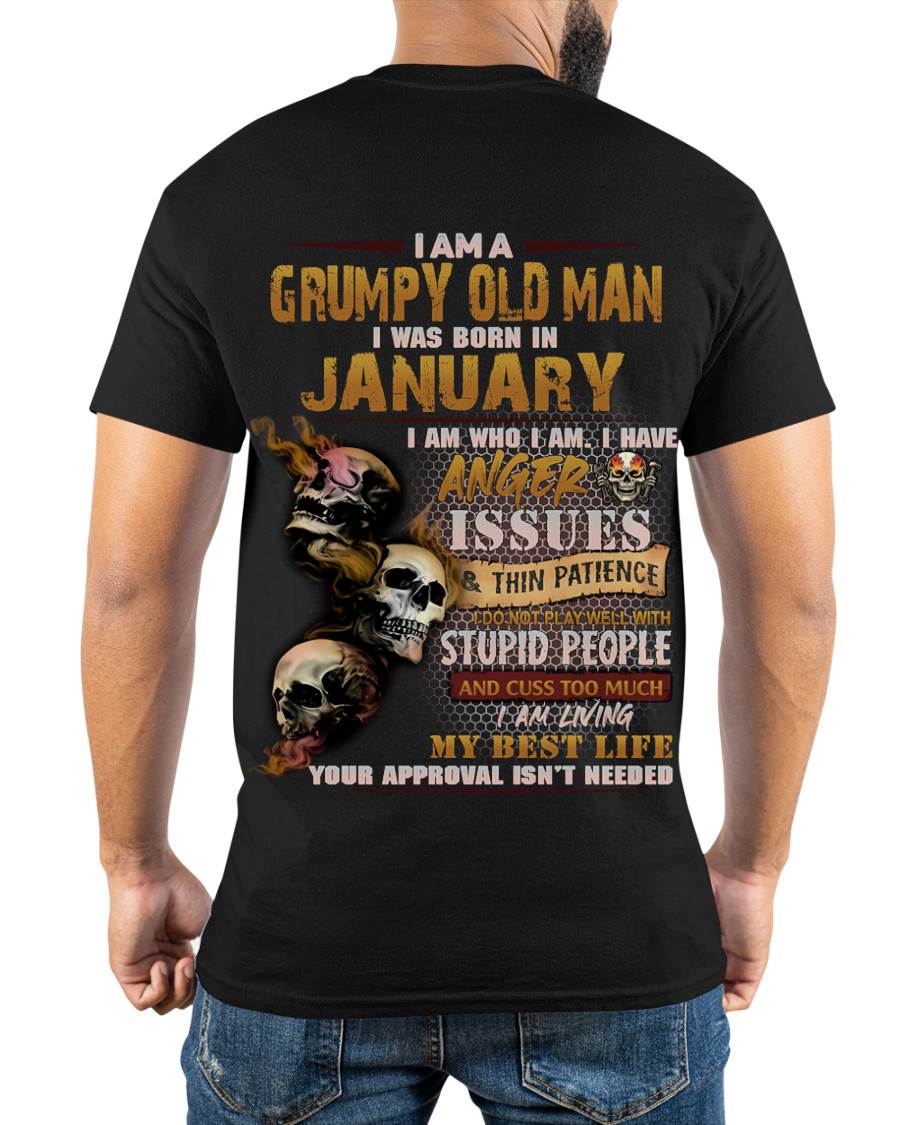 JANUARY, I AM A GRUMPY OLD MAN-SNOW MALE01 (SKU08-67-01)